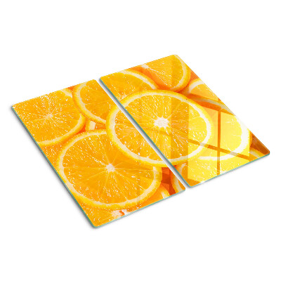 Schneidebrett glas Orangenscheiben