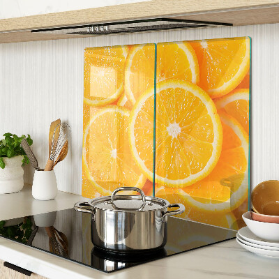 Schneidebrett glas Orangenscheiben
