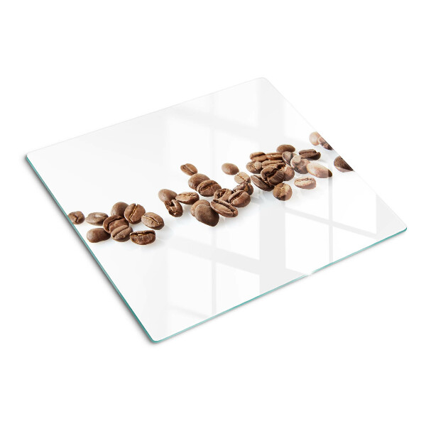 Glasschneidebrett Kaffeebohnen