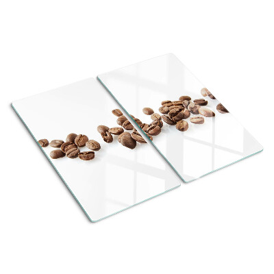 Glasschneidebrett Kaffeebohnen
