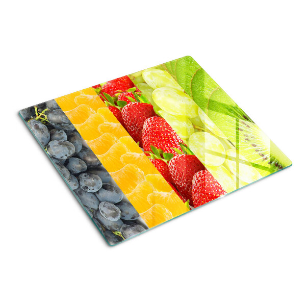 Schneidebrett glas Gestreifte Früchte