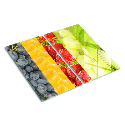 Schneidebrett glas Gestreifte Früchte