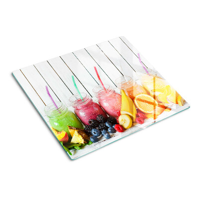 Schneidebrett glas Fruchtcocktails mit Zusatzstoffen