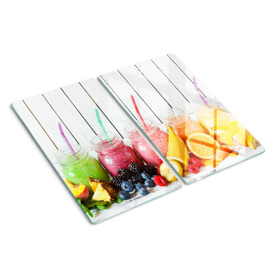 Schneidebrett glas Fruchtcocktails mit Zusatzstoffen