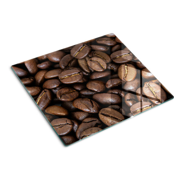 Glasschneidebrett Kaffeebohnen