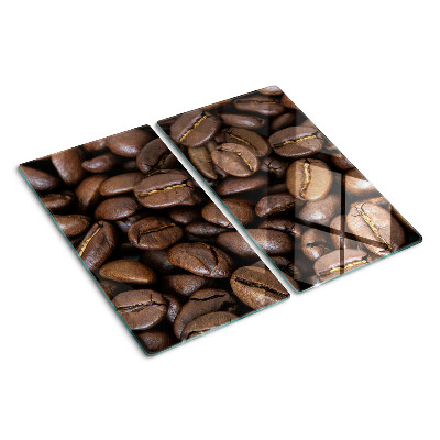 Glasschneidebrett Kaffeebohnen
