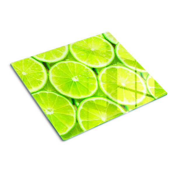 Schneidebrett glas Limettenscheiben