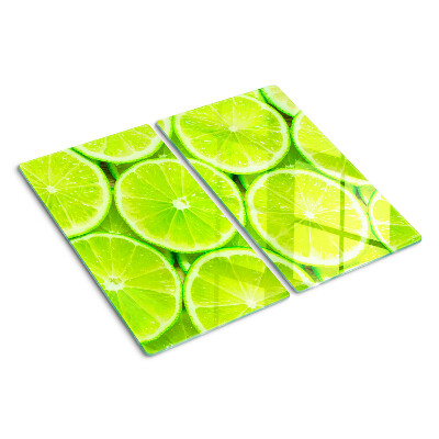 Schneidebrett glas Limettenscheiben