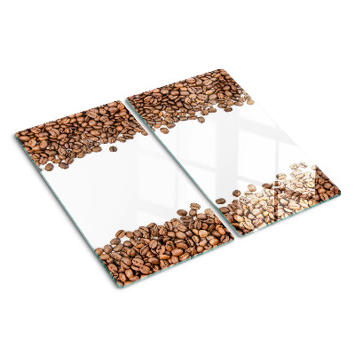 Glasschneidebrett Kaffeebohnen