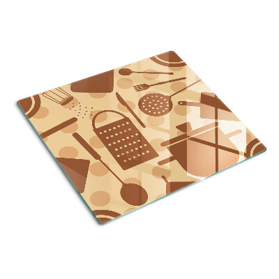 Schneidebrett glas Retro Küchenaccessoires