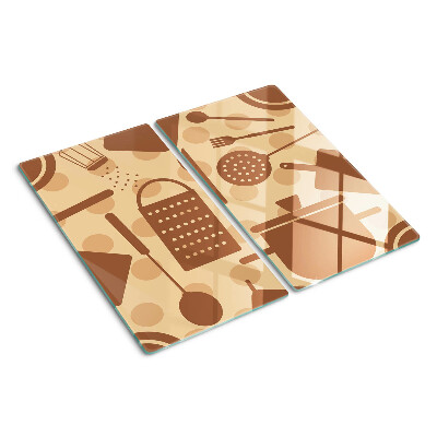 Schneidebrett glas Retro Küchenaccessoires