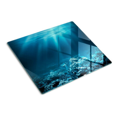 Glasschneidebrett Unterwasserlandschaft mit Korallenriff