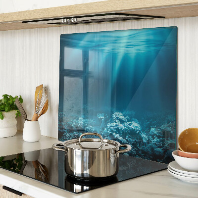 Glasschneidebrett Unterwasserlandschaft mit Korallenriff