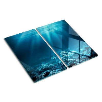 Glasschneidebrett Unterwasserlandschaft mit Korallenriff