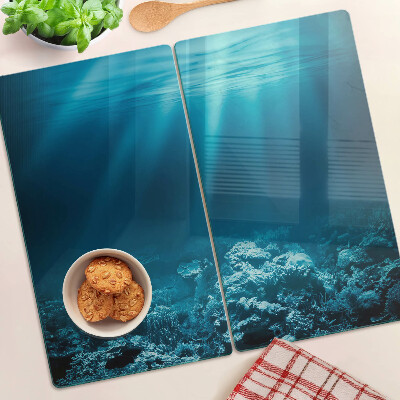 Glasschneidebrett Unterwasserlandschaft mit Korallenriff