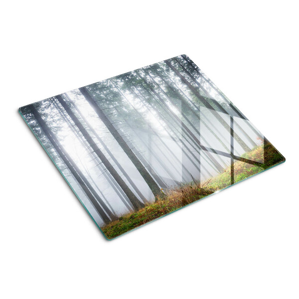 Schneidebrett glas Nebliger Wald