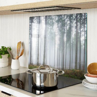 Schneidebrett glas Nebliger Wald
