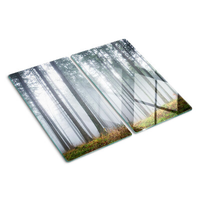 Schneidebrett glas Nebliger Wald