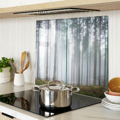 Schneidebrett glas Nebliger Wald