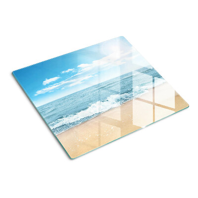 Schneidebrett glas Strand und Meer
