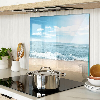 Schneidebrett glas Strand und Meer