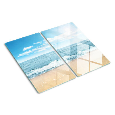 Schneidebrett glas Strand und Meer