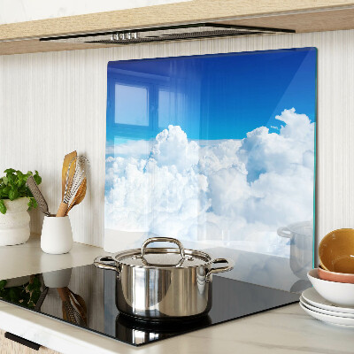 Schneidebrett glas Himmel mit Wolken