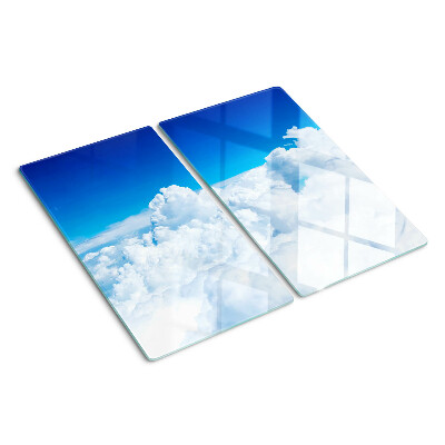 Schneidebrett glas Himmel mit Wolken