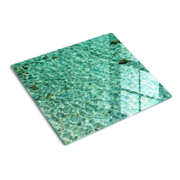 Schneidebrett glas Poolwassermuster