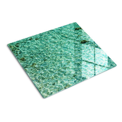 Schneidebrett glas Poolwassermuster