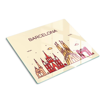 Schneidebrett glas Barcelona und seine Architektur