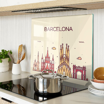 Schneidebrett glas Barcelona und seine Architektur