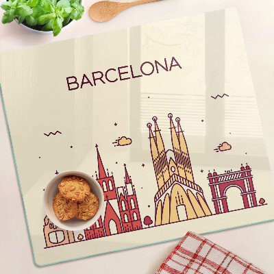 Schneidebrett glas Barcelona und seine Architektur