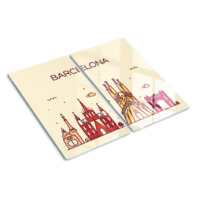 Schneidebrett glas Barcelona und seine Architektur