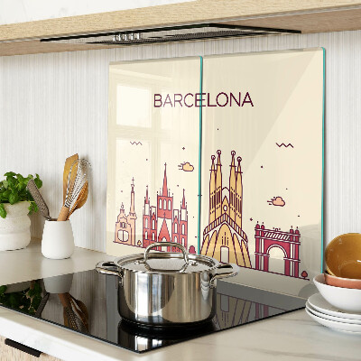 Schneidebrett glas Barcelona und seine Architektur