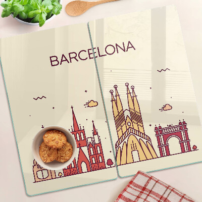 Schneidebrett glas Barcelona und seine Architektur