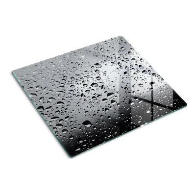 Schneidebrett glas Wassertropfen auf Glas