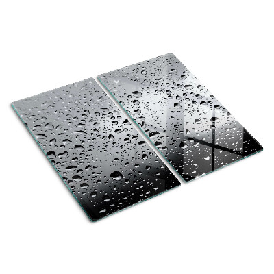 Schneidebrett glas Wassertropfen auf Glas
