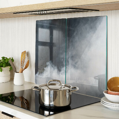 Glasschneidebrett Nebel und Fenster