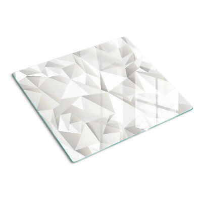 Schneidebrett glas Motiv geometrische Formen