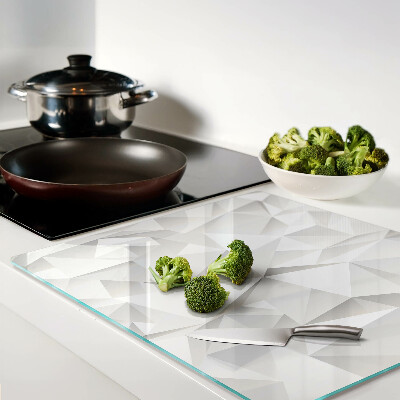 Schneidebrett glas Motiv geometrische Formen