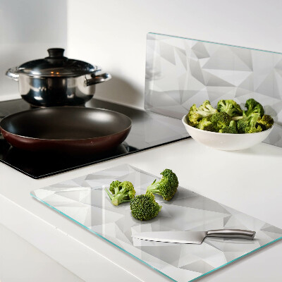 Schneidebrett glas Motiv geometrische Formen