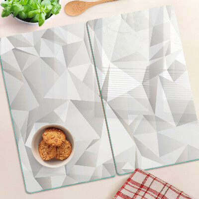 Schneidebrett glas Motiv geometrische Formen