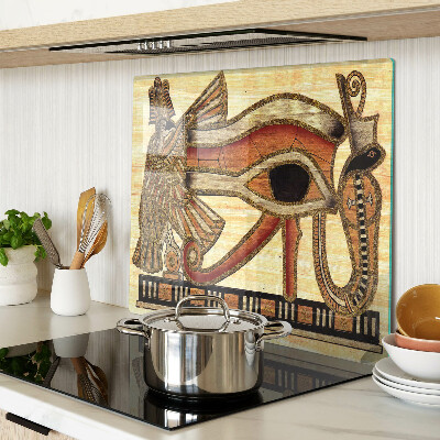 Glasschneidebrett Ägyptisches Hieroglyphenmotiv