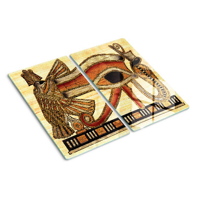 Glasschneidebrett Ägyptisches Hieroglyphenmotiv