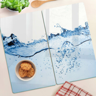 Glasschneidebrett Wasserthema