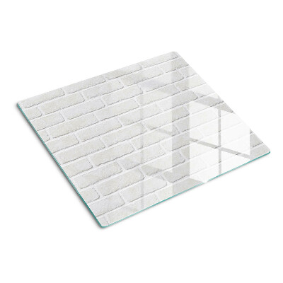 Glasschneidebrett Ziegelmauer