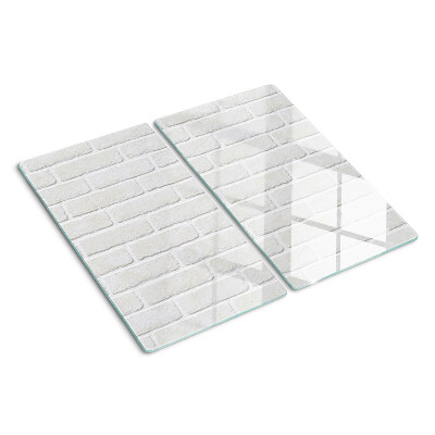 Glasschneidebrett Ziegelmauer