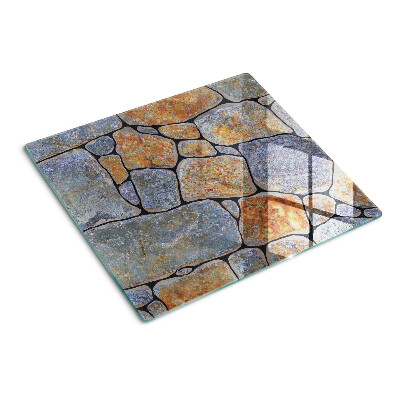 Glasschneidebrett Steinmuster mit Textur