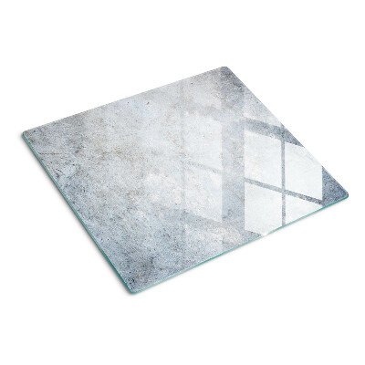 Glasschneidebrett Betonoptik mit Spiegelung